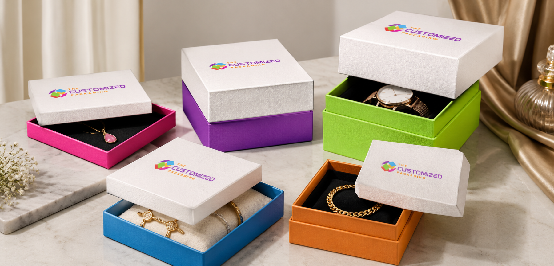 Two-Piece Boxes for Jewelry
